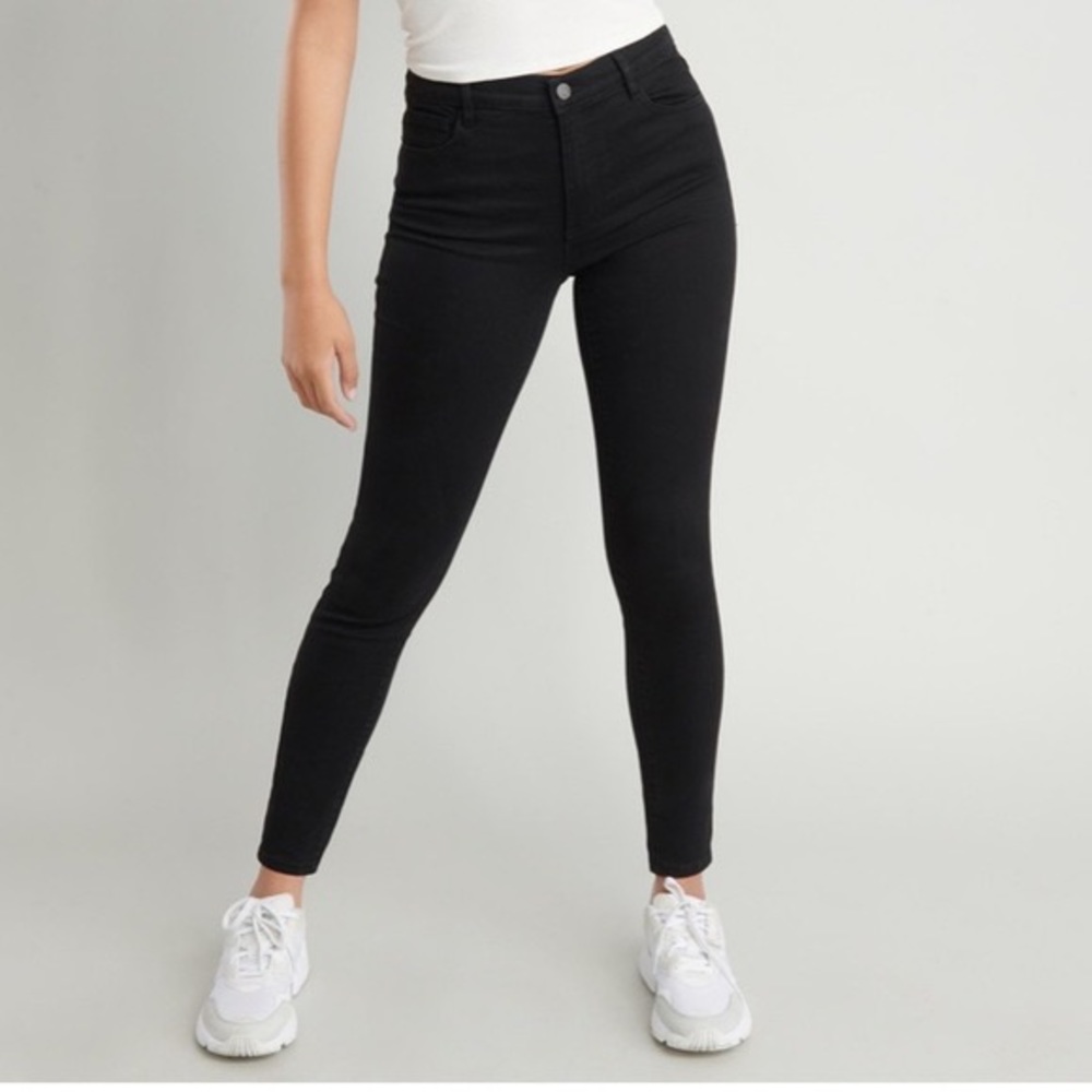 GARAGE Black High Rise Basic Skinny Jeans
